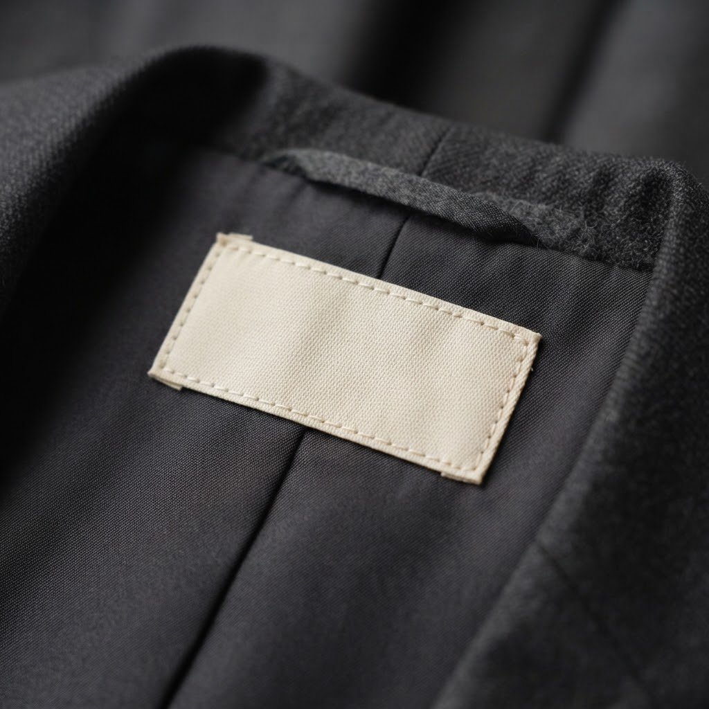 Woven label detail